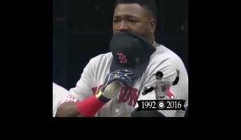 David Ortiz llora en su último juego al recordar a José Fernández