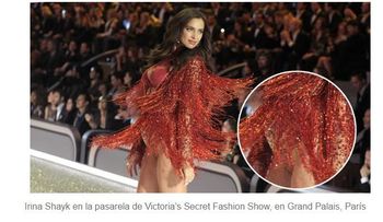 Irina Shayk desfiló en el show de Victoria s Secret con una sorpresa bajo el vestido