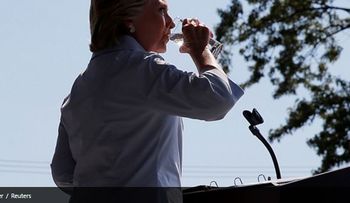 Clinton "no quiere beber agua": la historia detrás de la enfermedad de la aspirante demócrata