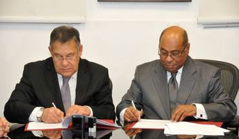 Tribunales constitucionales de RD y Perú firman convenio 