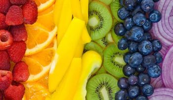 Clasificación de las frutas y verduras según su color
