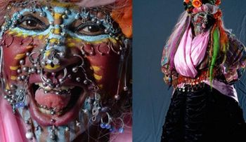 Elaine, la mujer con más de 8 mil piercings (VIDEO)