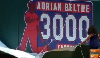 Adrian Beltré dispara el hit 3,000 de su carrera