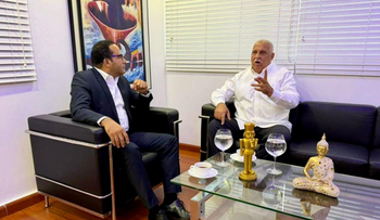 Salvador Holguín recibe a Jaime David en su despacho y reafirma compromiso con la libertad y la democracia