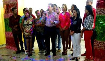 Bisonó realiza aguinaldo de fin de año a jóvenes del PRSC DN