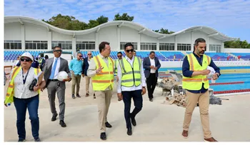 Ministros inspeccionan obras de los Juegos Centroamericanos