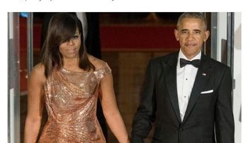 Michelle Obama y su sensual vestido que ha causado furor; fue en una cena en Washington 