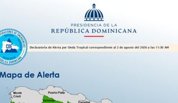 COE coloca 10 provincias en alerta verde por vaguada y onda tropical