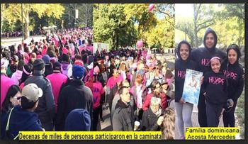 Dominicanos en NY participan caminata para crear conciencia sobre el cáncer de seno