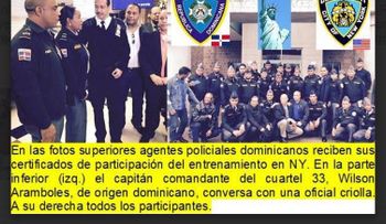 Policías RD finalizan entrenamiento en NY de métodos avanzados seguridad ciudadana