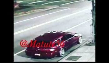 Momento en que Dj de La Mega fue embestido por conductor que emprendió la huida