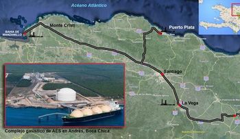 República Dominicana reexportará gas natural hacia el Caribe