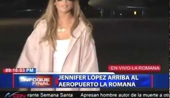 Jennifer López llega al país sin Alex Rodríguez, para su concierto en Chavón