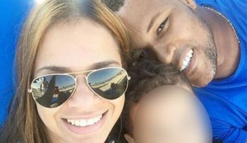 Jeurys pasa el fin de semana con su esposa e hijo 