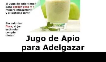 El jugo de apio adelgaza