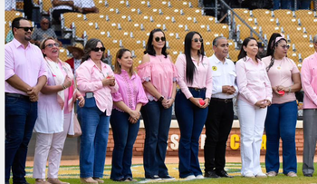Águilas se unen a campaña contra cáncer de mama en Estadio Cibao
