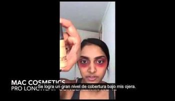 Esta chica colocó labial rojo debajo de sus ojos, con un ¡resultado final impactante! (VIDEO)