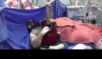 Video: tocó una canción de Los Beatles mientras lo operaban de un tumor cerebral