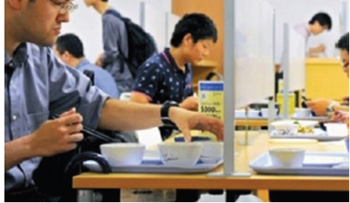 Universidades Japonesas ponen mesas anti-sociabilización