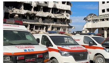 En Gaza bajan bombardeos, pero falta medicinas