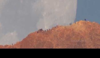 Video de la NASA: Una Luna gigantesca cae sobre la isla de Tenerife