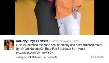 Nahiony Reyes se casó con el presidente de la Cámara de Diputados Abel Martínez