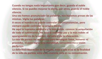 Rosas para el alma  ¡Silencio!