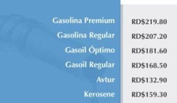 La gasolina regular, el gasoil y el fuel oil suben un peso por galón; Se mantienen iguales restantes combustibles 