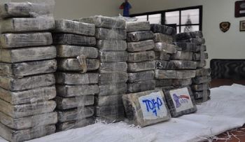 Se trata de cocaína 69 paquetes decomisados por la DNCD en PMC y pesan 73.34 kilos