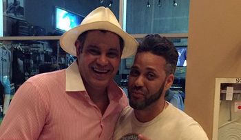 Sammy Sosa en el concierto de Romeo Santos