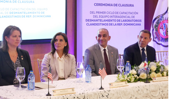 EE. UU. y DNCD cierran capacitación antidrogas