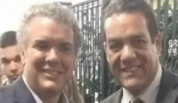 Publican foto del presidente de Colombia con el director de la empresa vinculada al magnicidio de Moise