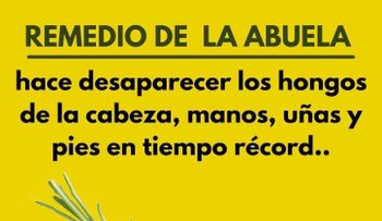 Este remedio desaparece hongos en la cabeza, manos, uñas y pies rapídisimo ¡Te lo recomiendo!