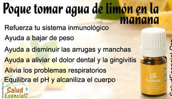Beneficios de tomar agua tibia con limón