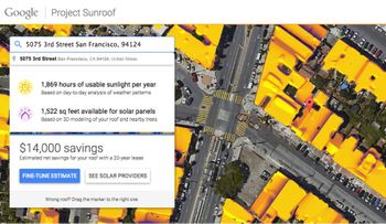 Google calcula el costo de poner paneles solares en tu casa