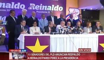 Reinaldo recibe el apoyo de 23 senadores del PLD