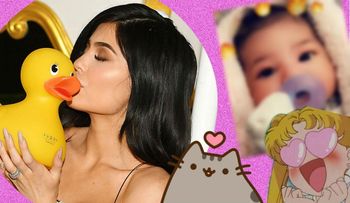 Kylie Jenner y Travis Scott publicaron las primeras imágenes del rostro de su hija, Stormi