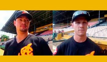 Dos jugadores de las Aguilas Cibaeñas se entraron a golpes en el partido contra el Licey