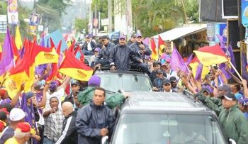Suspenden caravana de Danilo por Santo Domingo Este por aguaceros