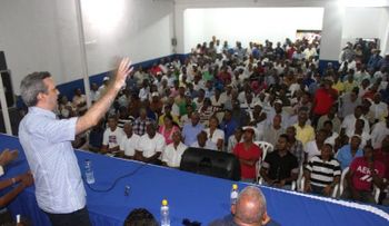 Luis Abinader visita Cotuí 