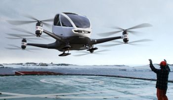 Una empresa china presenta el primer dron capaz de transportar pasajeros (VIDEO)
