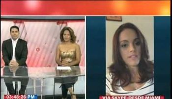 Robmariel Olea incursiona como presentadora del tiempo en Univisión 23  