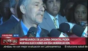Empresarios de SDE piden nuevos comicios en esa demarcación