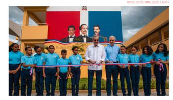 Abinader inaugura liceo de 24 aulas en Bonao, beneficiará a más de 800 estudiantes