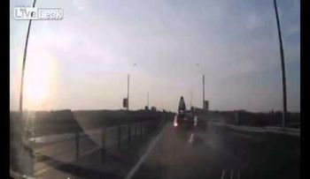 Video: increíble accidente en una motocicleta