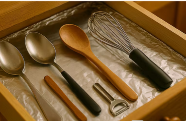 El fantástico truco del papel de aluminio en cajones de cocina