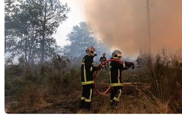 Incendio cerca de Burdeos sigue fuera de control