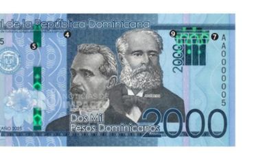 Banco Central emite billetes de RD$2,000 del año 2025