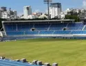 Kelvin Cruz muestra el área verde del Estadio Félix Sánchez recuperada 72 horas después del concierto de Ramón Orlando
