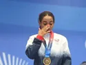 Dahiana Ortiz gana oro en halterofilia pese a lesión y fallo en arranque
